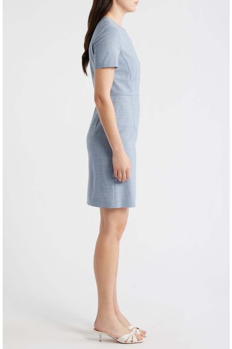 Dunera Virgin Wool Sheath Dress, Alternate, color, PALE LAGOON