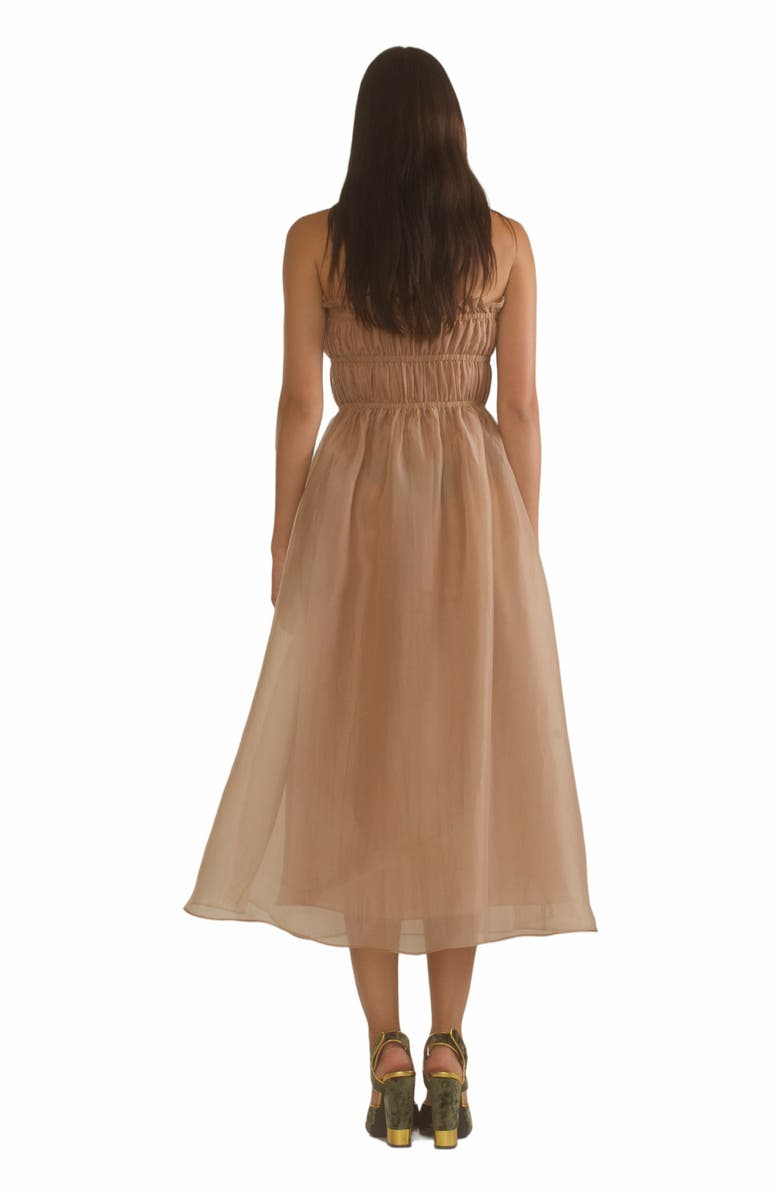 Cynthia Rowley Buckle Up Silk Organza Dress, Alternate, color,