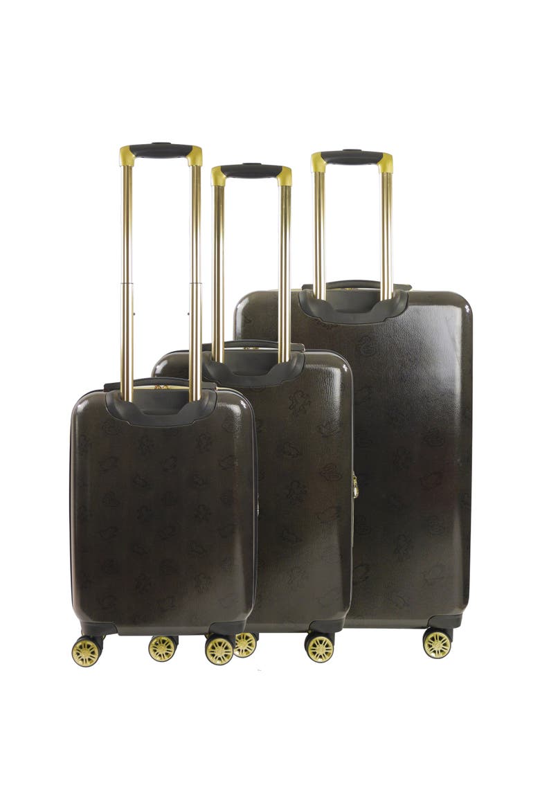 WB Harry Potter Hogwart Express Hardside Printed Abs 3PC Luggage Set, Alternate, color, Black
