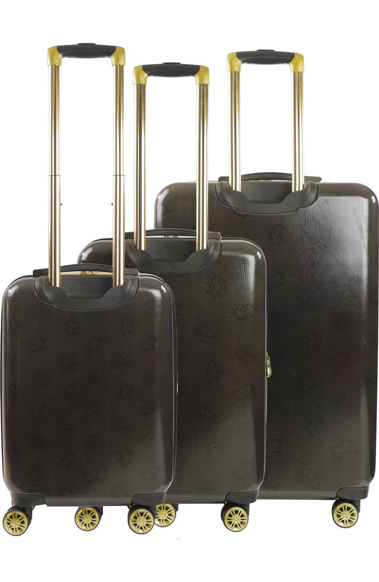 WB Harry Potter Ful WB Harry Potter Hogwart Express Hardside Printed Abs 3PC Luggage Set, Alternate, color, Black