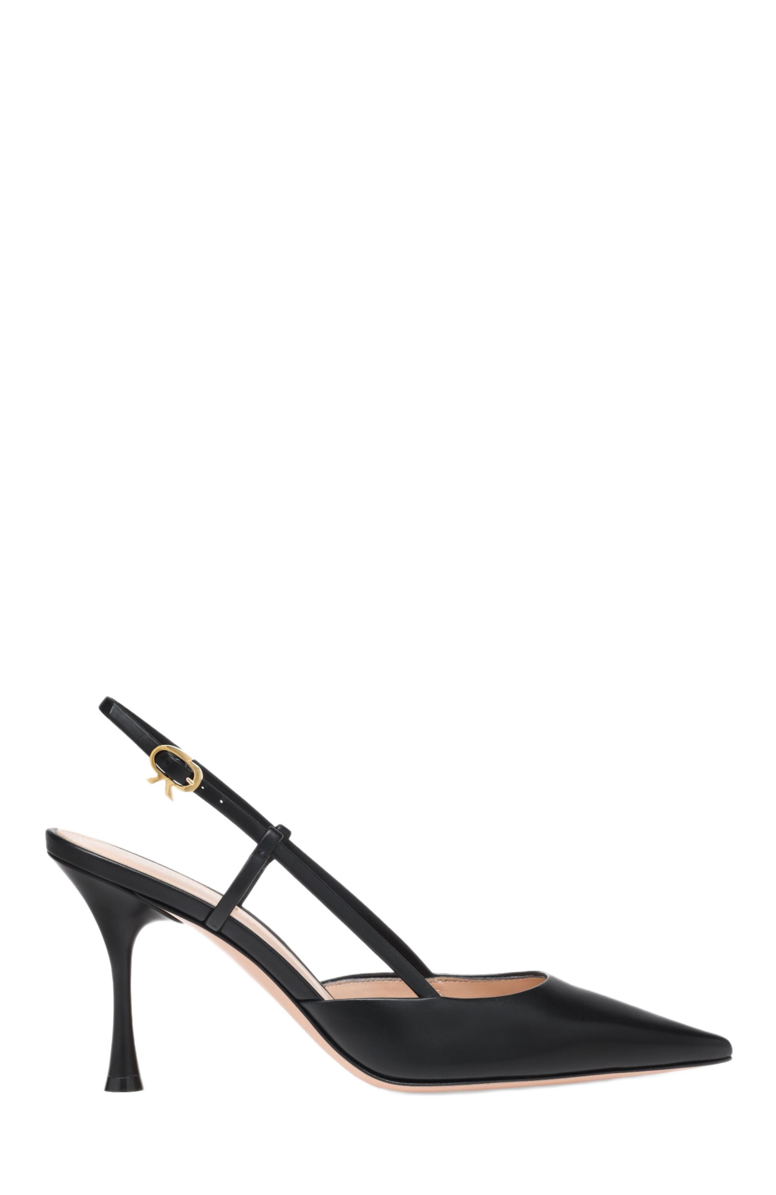 Gianvito Rossi Ascent Slingback, Main, color, Black