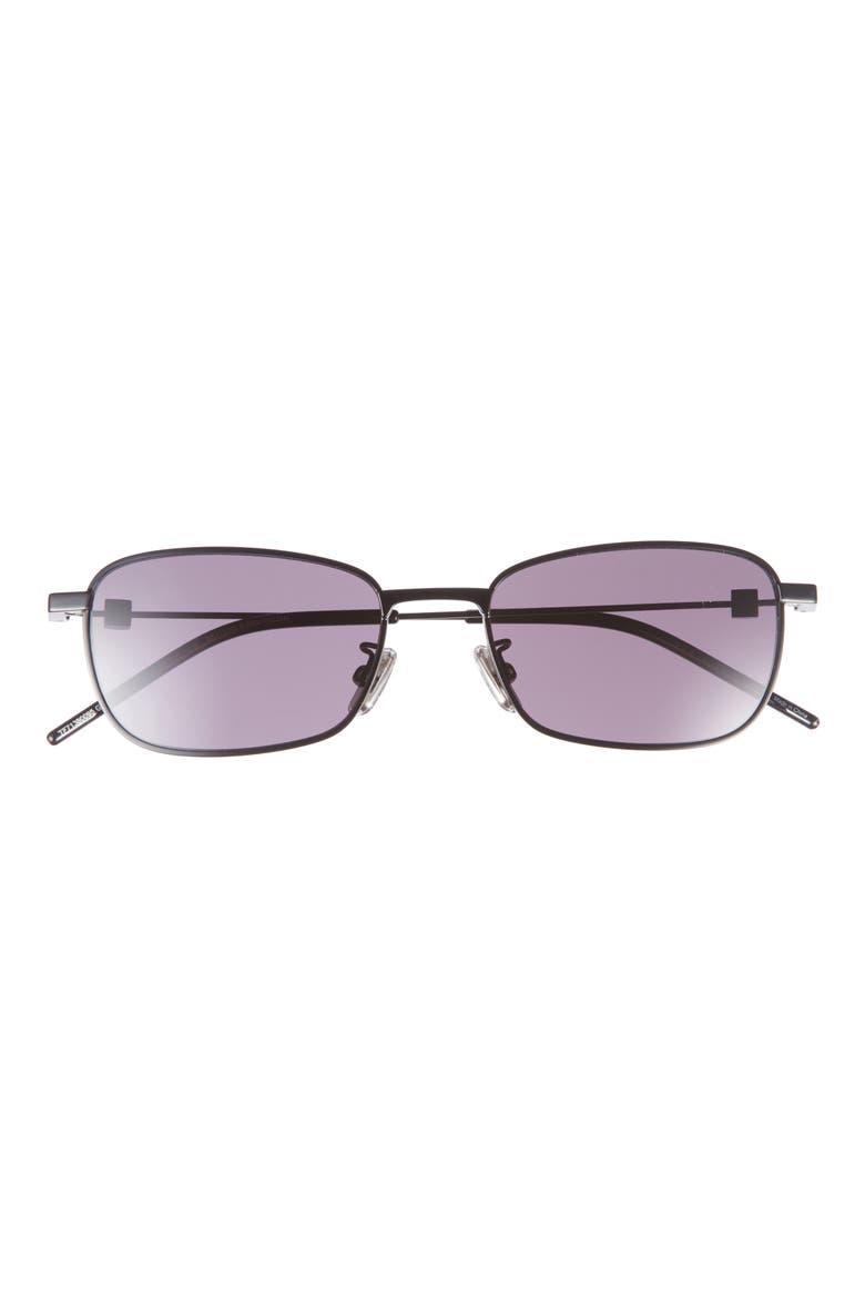 GV Speed Square Sunglasses, Main, color, SHINY BLACK / SMOKE