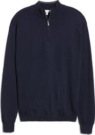 Peter Millar Crown Soft Quarter Zip Merino Wool Blend Pullover