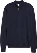 Peter Millar Crown Soft Quarter Zip Merino Wool Blend Pullover