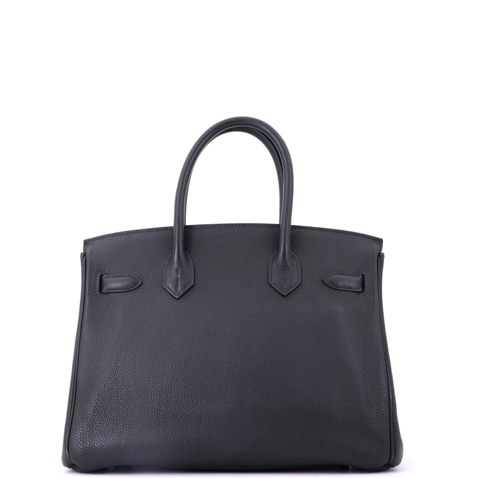 Pre-Owned Hermes Birkin Handbag Green Togo with Palladium Hardware 30, Alternate, color, Vert Fonce