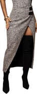 JLUXLABEL Lt Grey Giselle Tweed Skirt