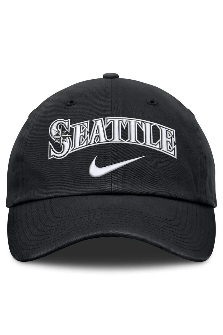 Men's Nike  Black Seattle Mariners Primetime Club Adjustable Hat, Alternate, color, Black