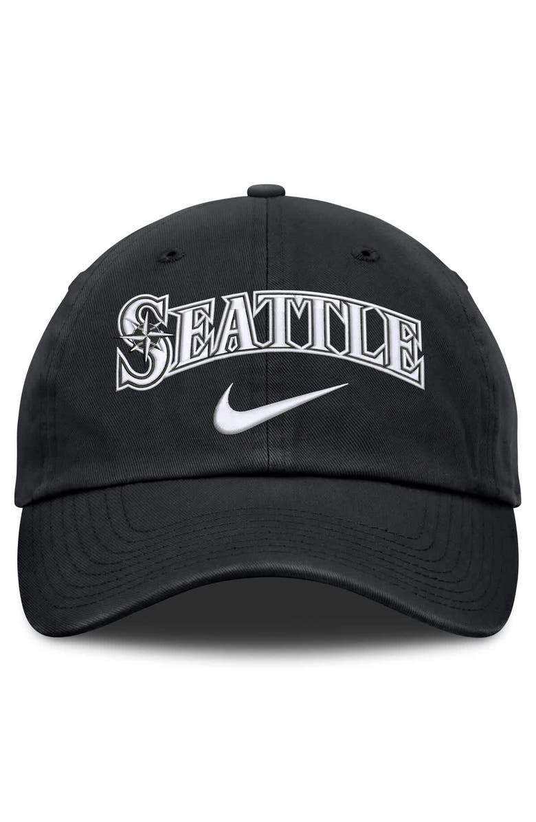 Nike Men's Nike Black Seattle Mariners Primetime Club Adjustable Hat, Alternate, color, Black