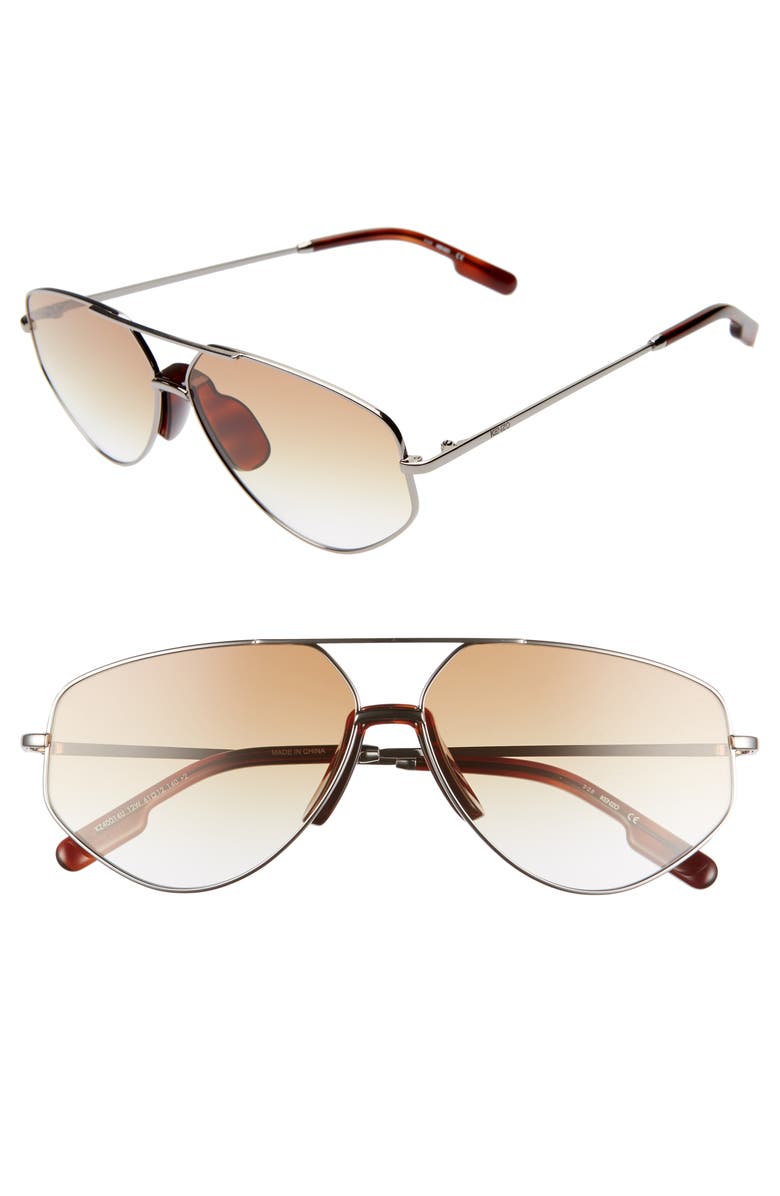 KENZO 61mm Aviator Sunglasses, Main, color,