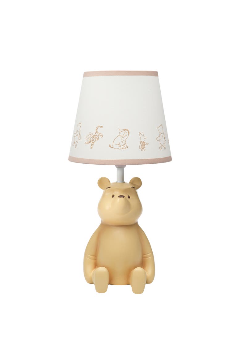 Disney Baby Storytime Pooh 3D Table Lamp with Shade, Main, color, Tan