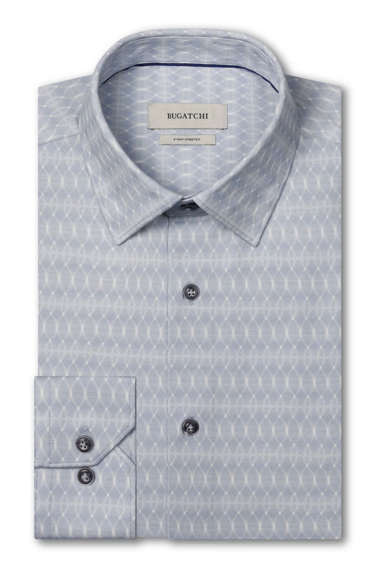 James OoohCotton® Print Button-Up Shirt, Main, color, AIR BLUE