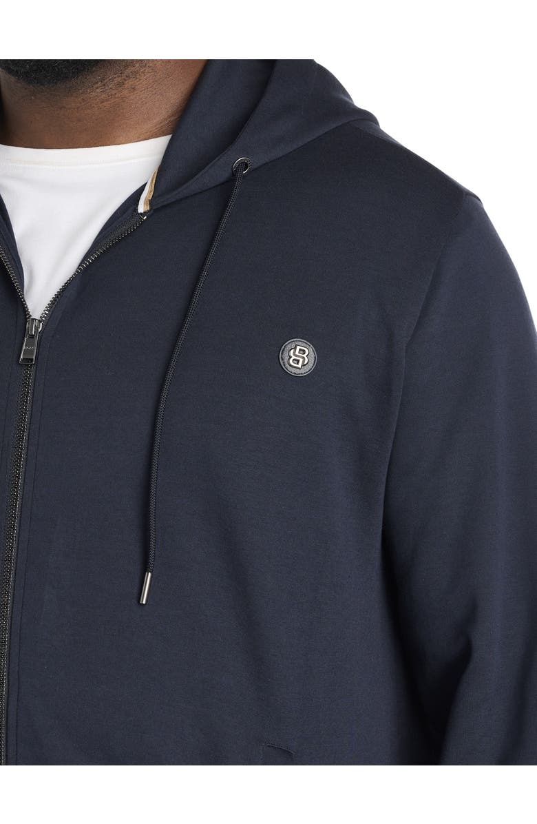 BOSS Big & Tall Front-Zip Hooded Jacket, Alternate, color, Dark Blue