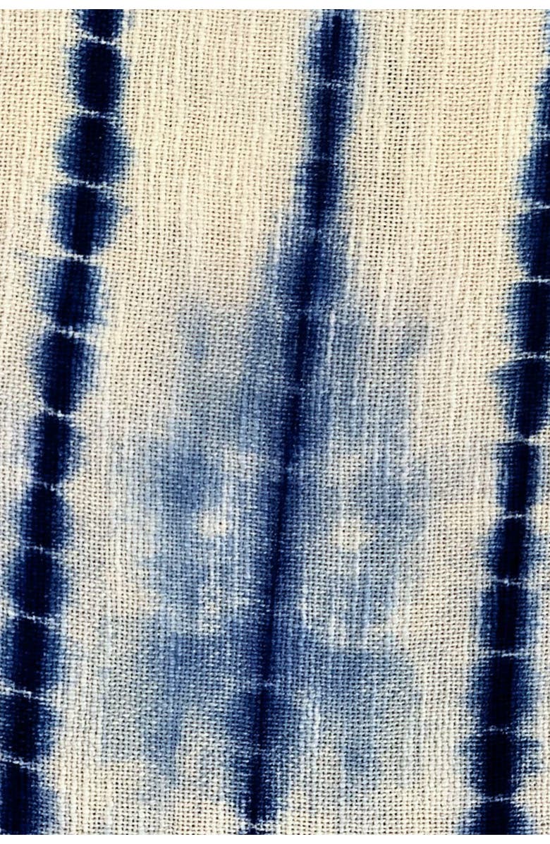 Pillowpia Indigo Shibori Throw, Alternate, color, Spine