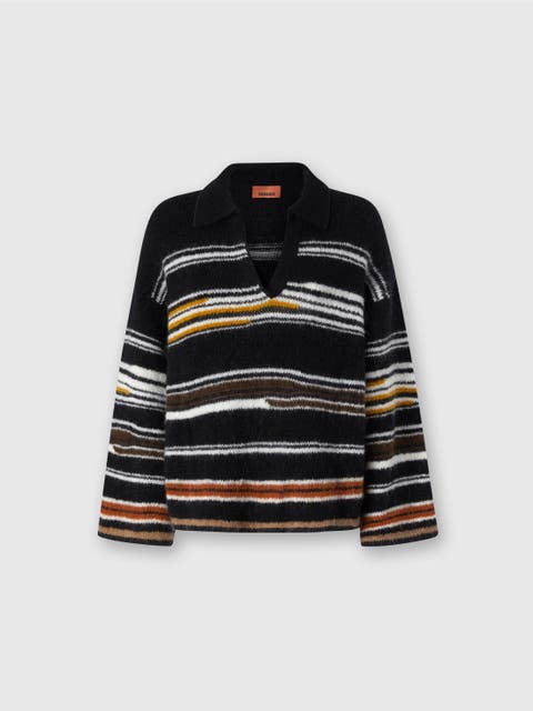 新品タグ付き MISSONI ブラック ニットジャケット サイズ40 ニットジャケット(40サイズ グレー系): レディース｜メーカーズ