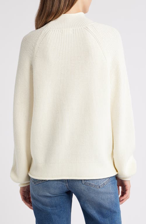 Caslon ® Mock Neck Sweater In Ivory Pristine