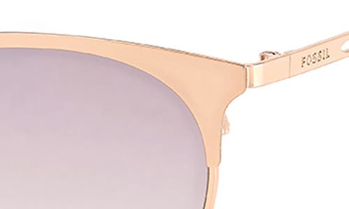Fossil 55mm Gradient Cat Eye Sunglasses In Gold