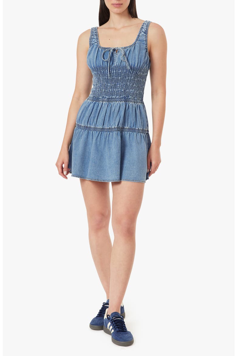 Smocked Minidress, Main, color, PALOMA