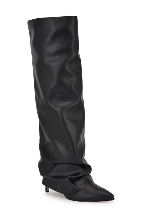 Randee Pointed Toe Knee High Boot (Women)