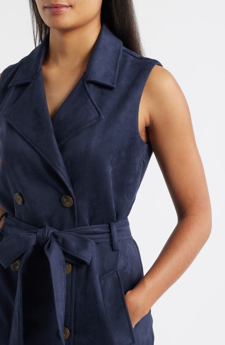 Julia Jordan Sleeveless Button Front Midi Dress, Alternate, color, 