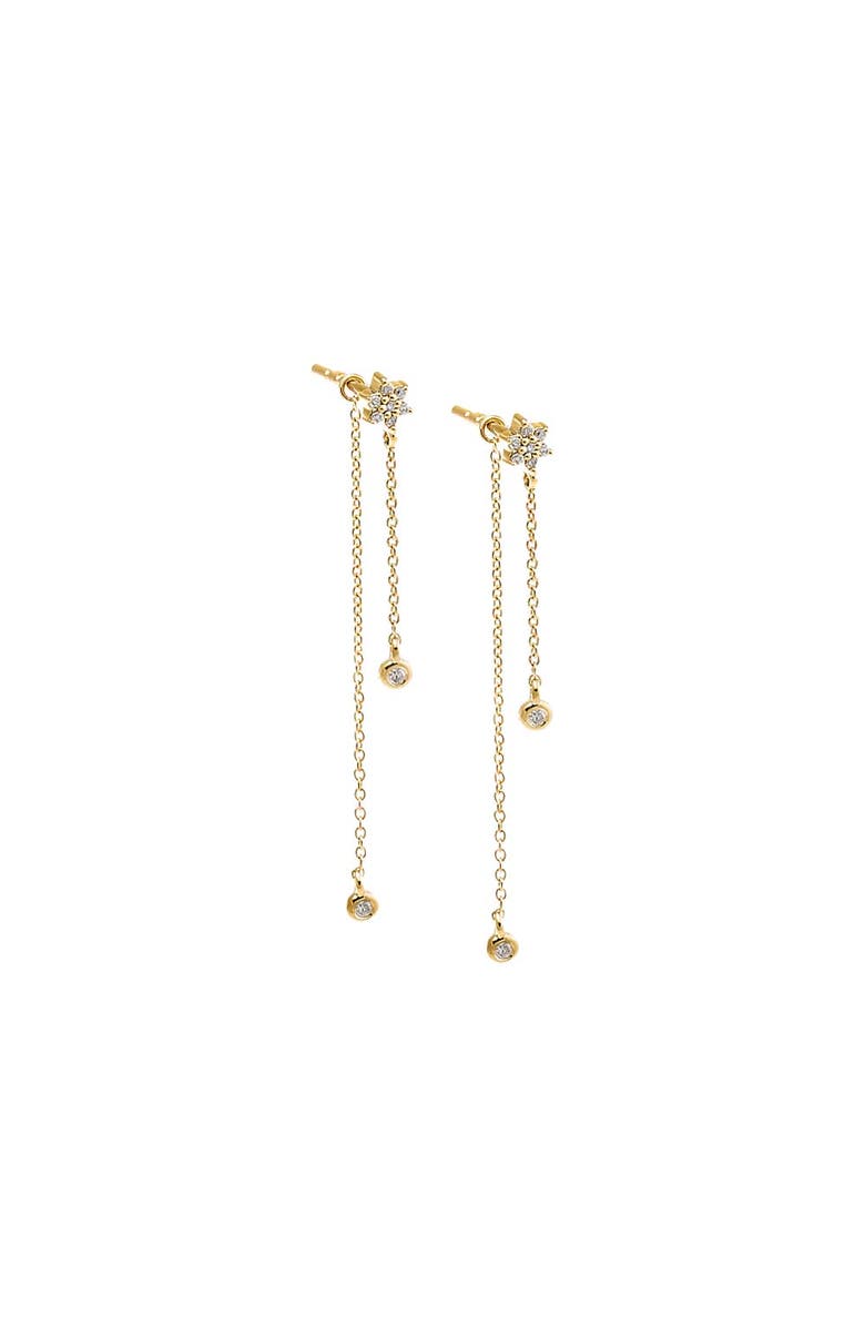 BY ADINA EDEN Diamond Chain Drop Stud Earring 14K, Alternate, color, 