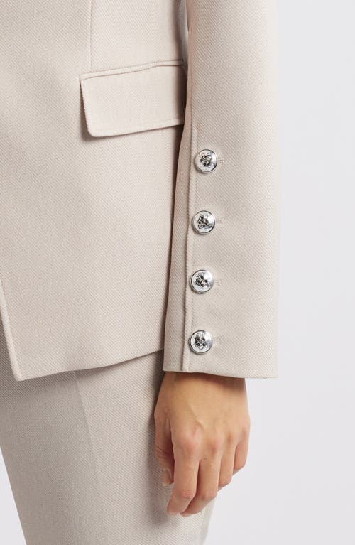 Tahari Asl One-button Blazer In Oatmeal