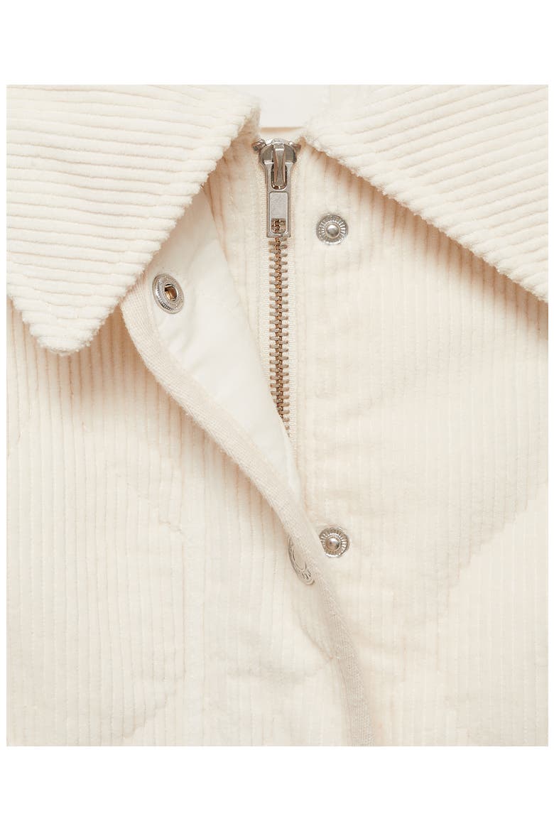 Quilted Corduroy Jacket, Alternate, color, OFF WHITE