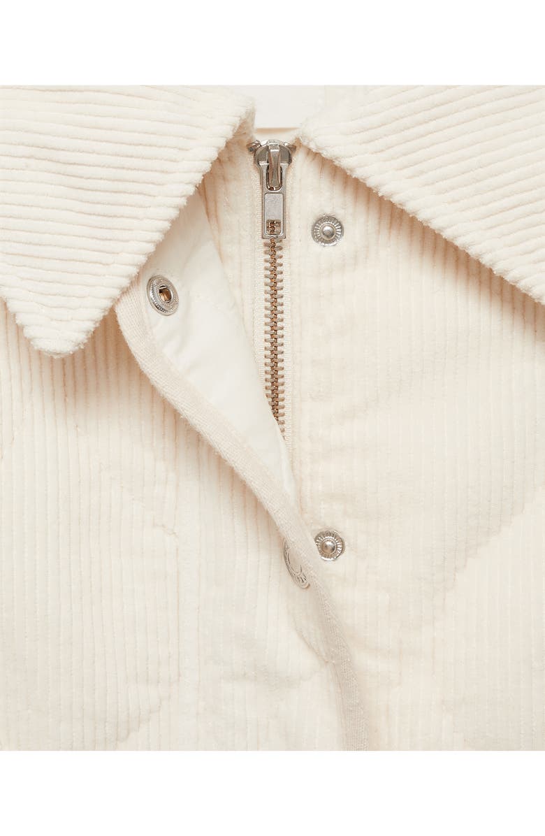 MANGO Quilted Corduroy Jacket, Alternate, color,