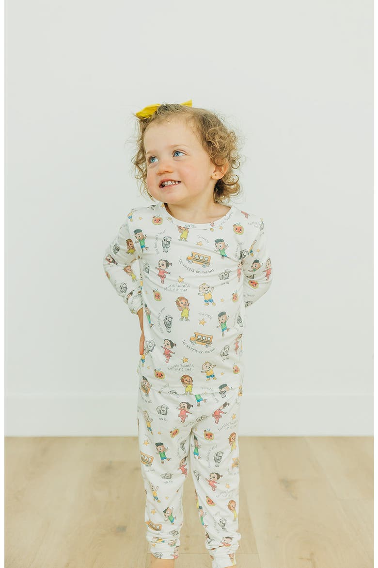 CoComelon Fitted Two-Piece Pajamas, Alternate, color, LIGHT BEIGE