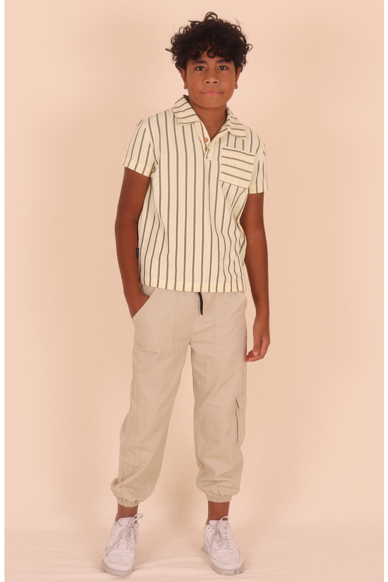 Kids' Cargo Joggers, Alternate, color, CREAM