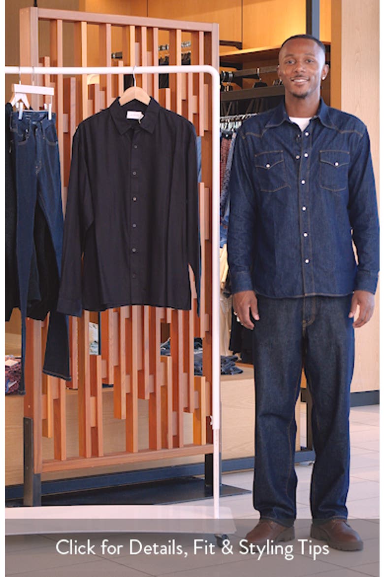 Relaxed Fit Twill Button-Up Shirt video