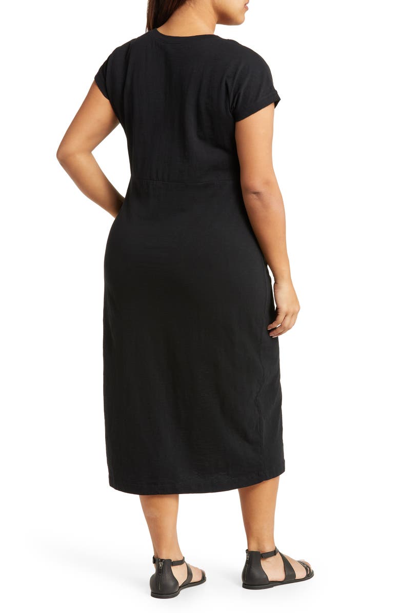 Caslon<sup>®</sup> Twist Detail Organic Cotton Dress, Alternate, color, 