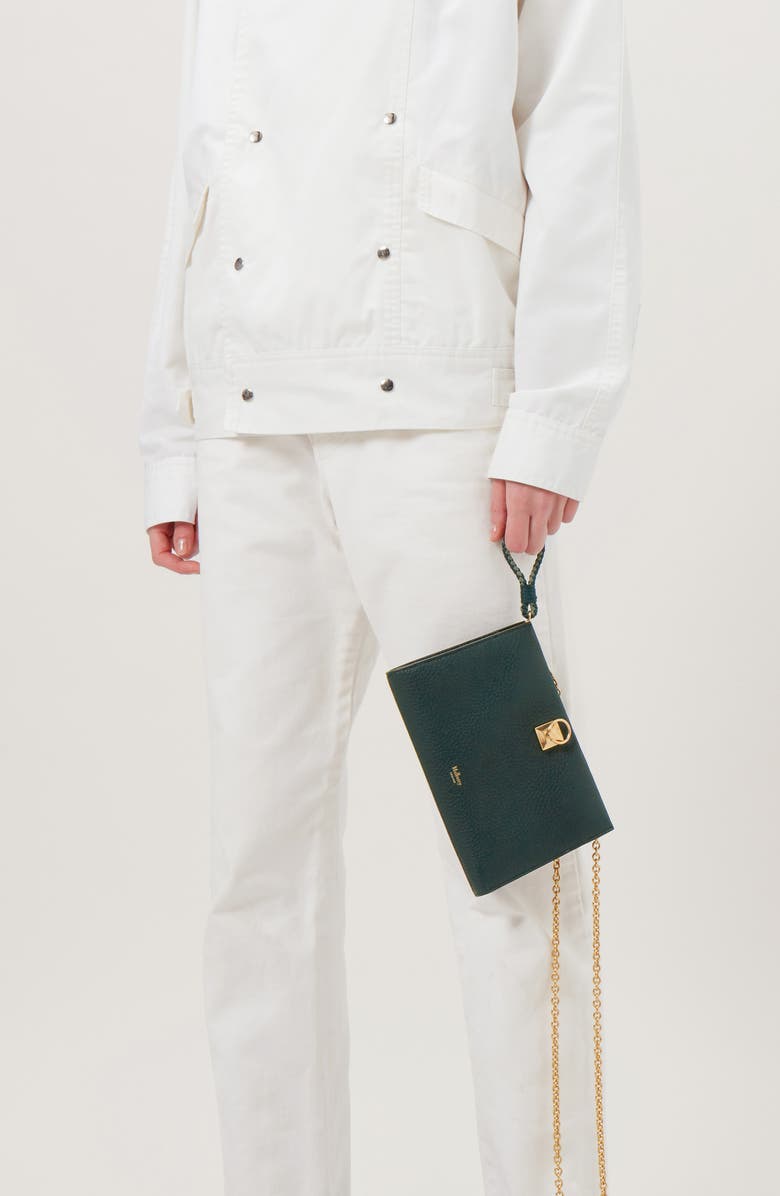 Mulberry Iris Leather Wallet on a Chains, Alternate, color,