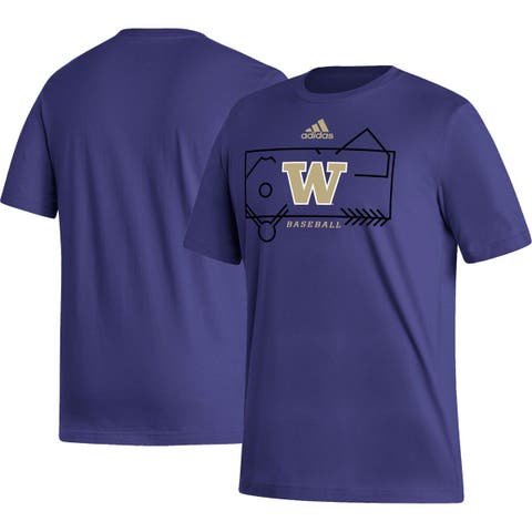 Men's adidas Purple Washington Huskies Locker Lines Baseball Fresh T-Shirt