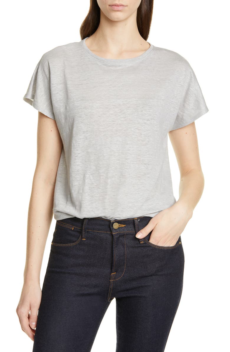 Nordstrom Signature Linen Tee, Main, color, 