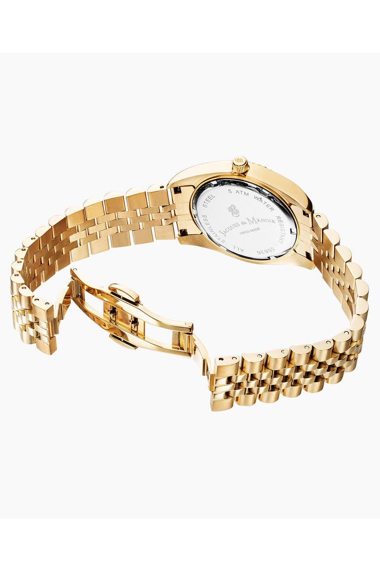 Inspiration - 36mm, Black Dial, Gold-Tone Ladies Watch, Alternate, color, Black