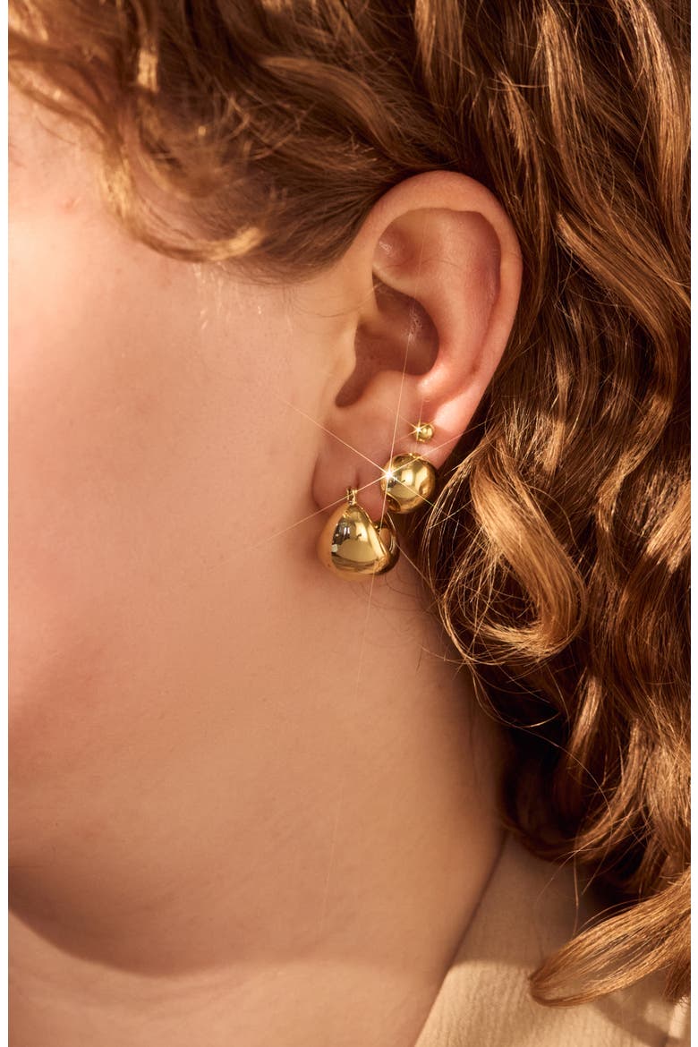 Hoop Earrings - Abby, Alternate, color, Gold