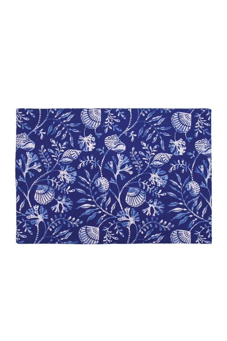 Blue Reef Reversible Placemats Set of 6, Alternate, color, Blue