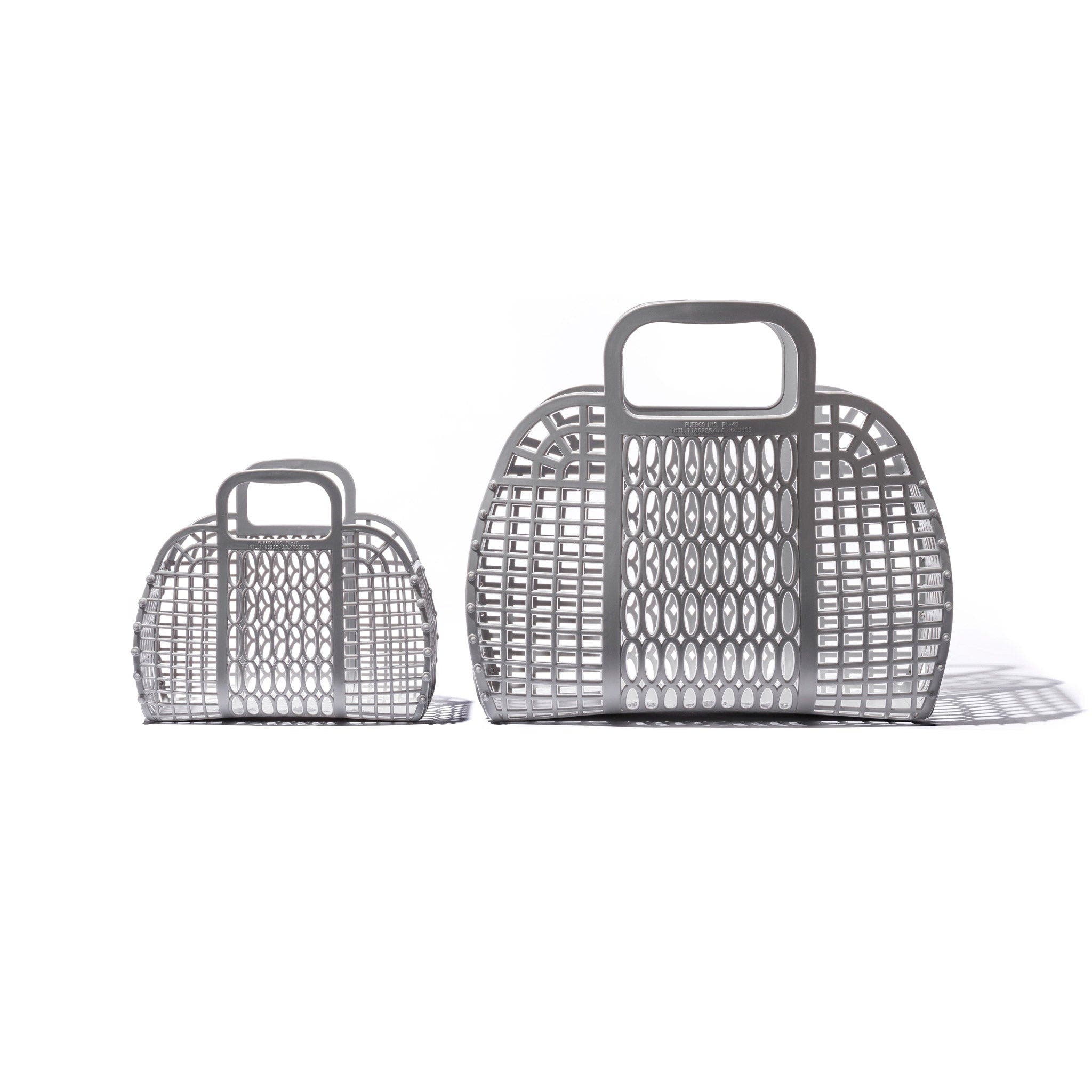 PUEBCO Plastic Market Bag, Alternate, color, Grey