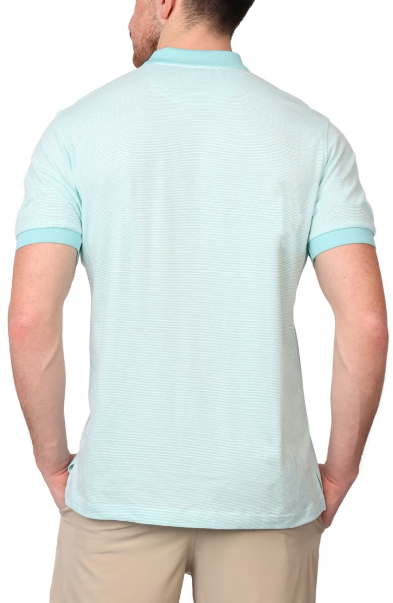 TailorByrd Super Soft Stripe Yarn Dye Polo, Alternate, color, Spearmint