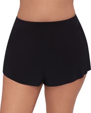 Trimshaper Mid-Rise Drape Swim Short
