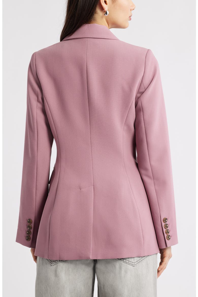 The Icon Asymmetric Fitted Blazer, Alternate, color, PURPLE WISTFUL