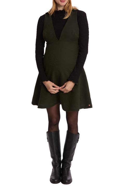 Charlotte Maternity and Nursing Pinafore Dress