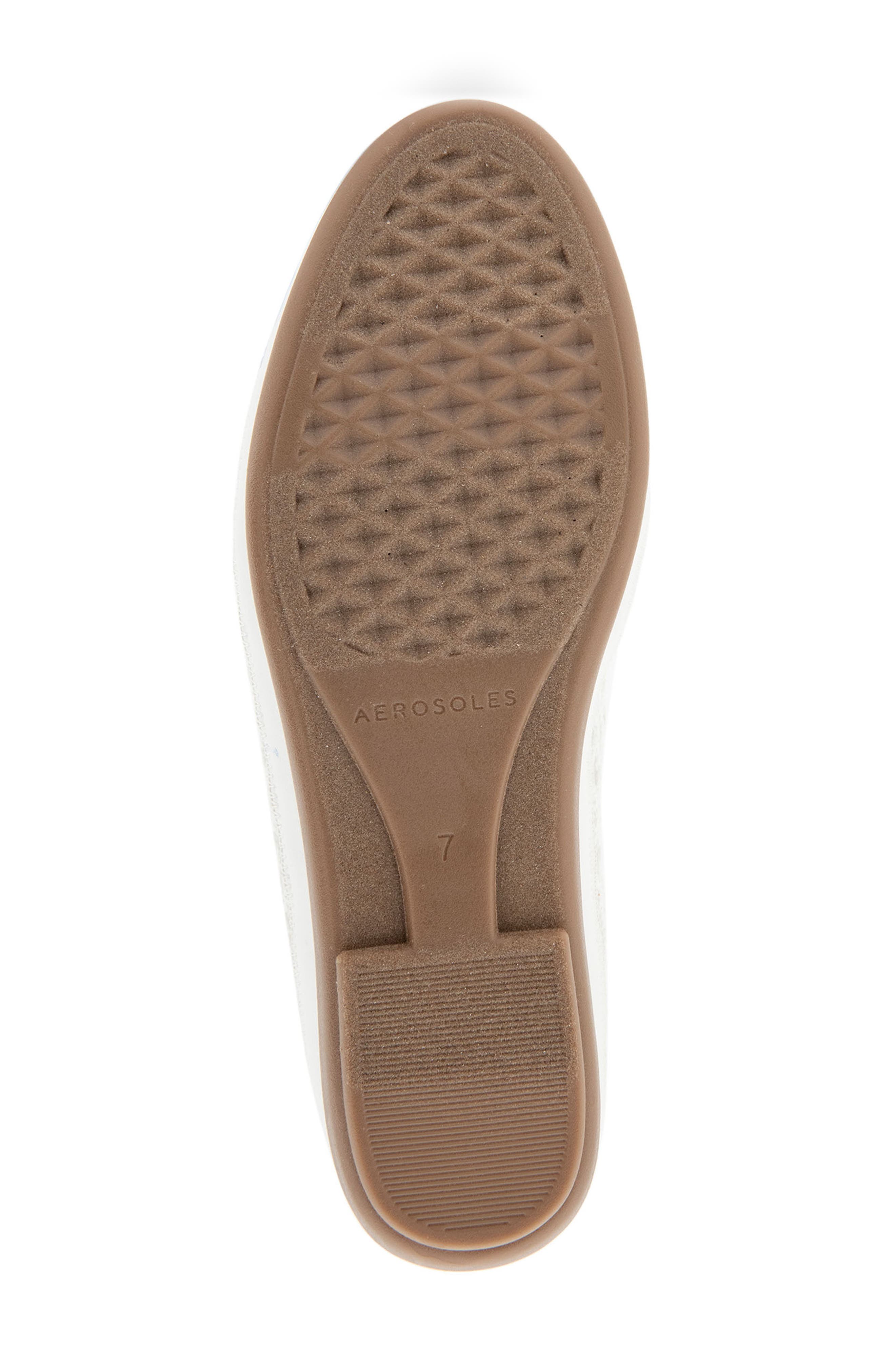 Bria Ballet Flat, Alternate, color, WHITE MESH FABRIC