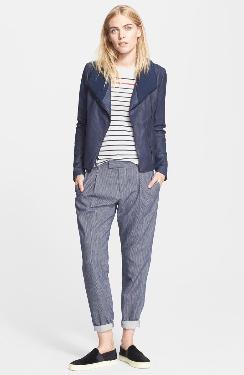 Vince Soft Railroad Stripe Trousers, Alternate, color,