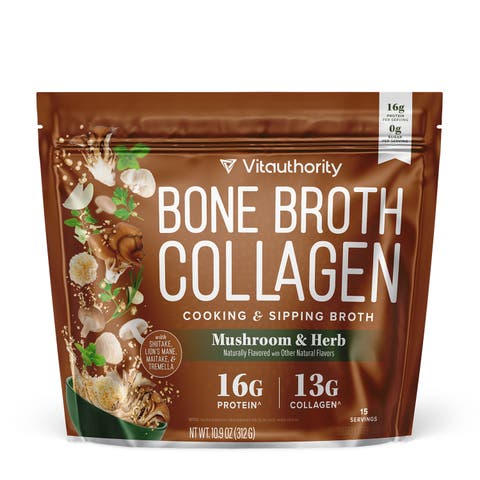 US Vita Bone Broth Collagen Mushroom 310g Pouch