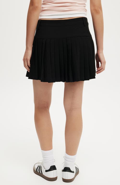 Cotton On Luis Suiting Pleated Skirt In Black