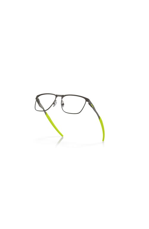 Oakley 49mm Rectangle Optical Glasses In Gray