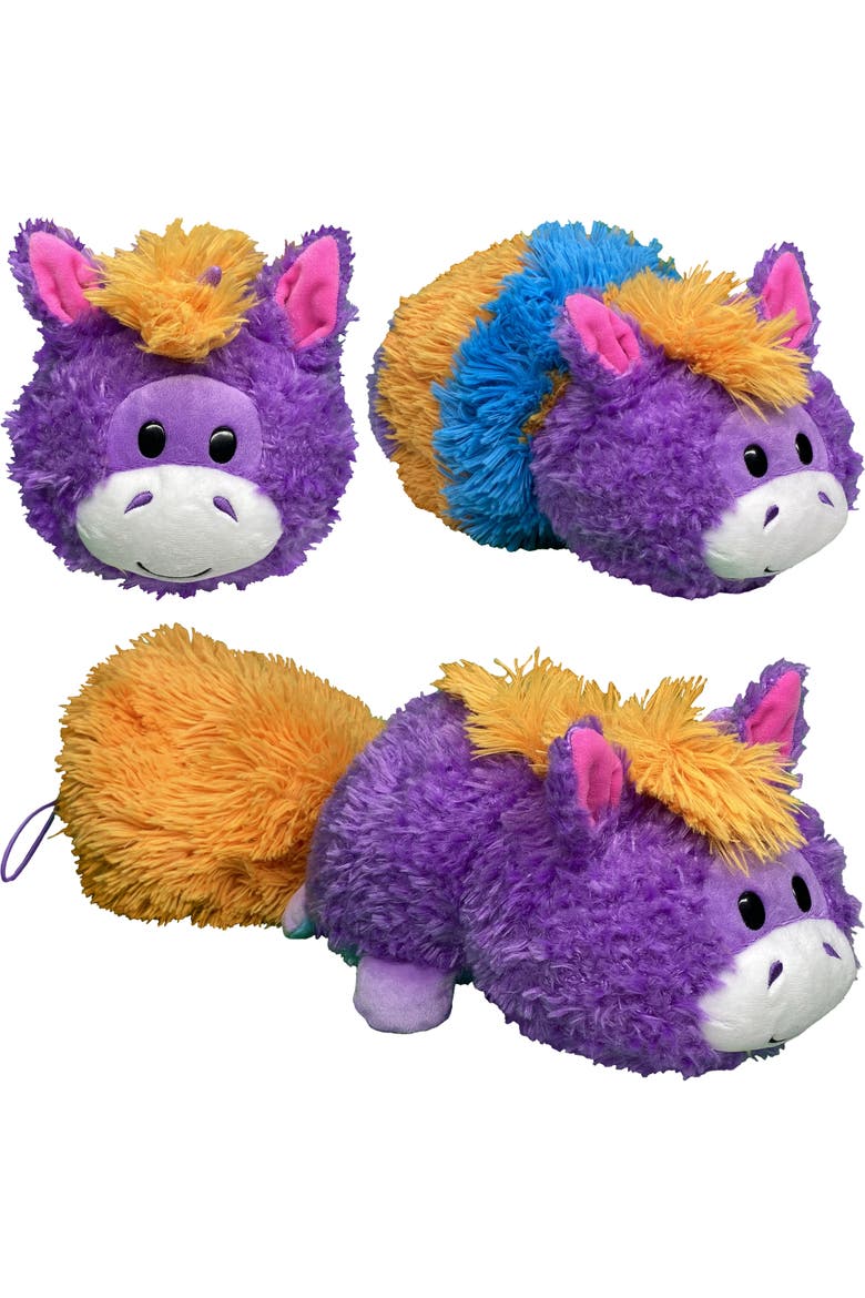 Magic Tails Blue Dragon To Purple Unicorn 2 In 1 Animal Plush, Alternate, color, Multicolored
