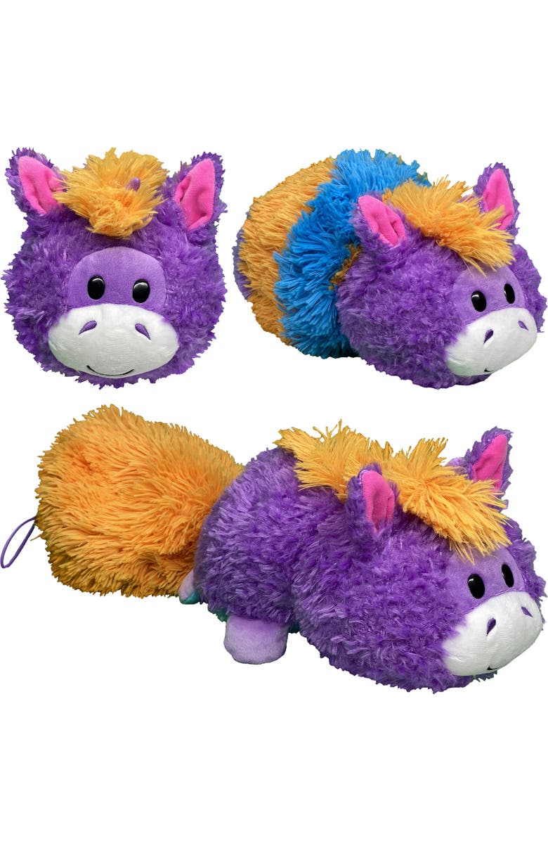 FlipaZoo Magic Tails Blue Dragon To Purple Unicorn 2 In 1 Animal Plush, Alternate, color, Multicolored