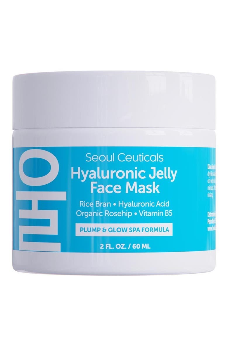 Seoul Ceuticals Korean Skincare Hyaluronic Jelly Face Mask, Alternate, color, Clear